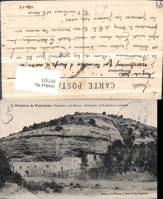 457323,Provence-Alpes-Cote-Azur Vaucluse Fontaine-de-Vaucluse Habitation Troglodytes