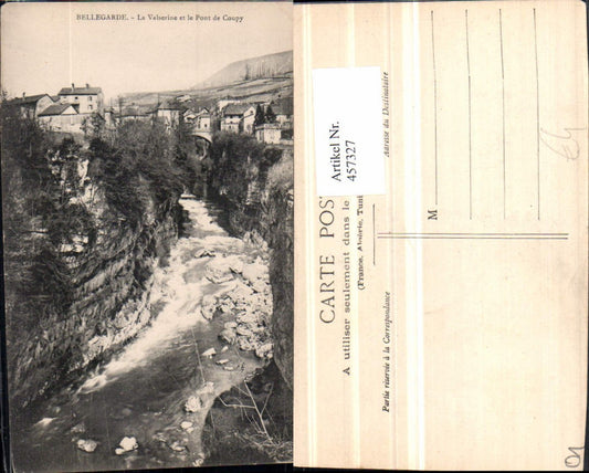 457327,Rhone-Alpes Ain Bellegarde Valserine et Pont Coupy Brücke