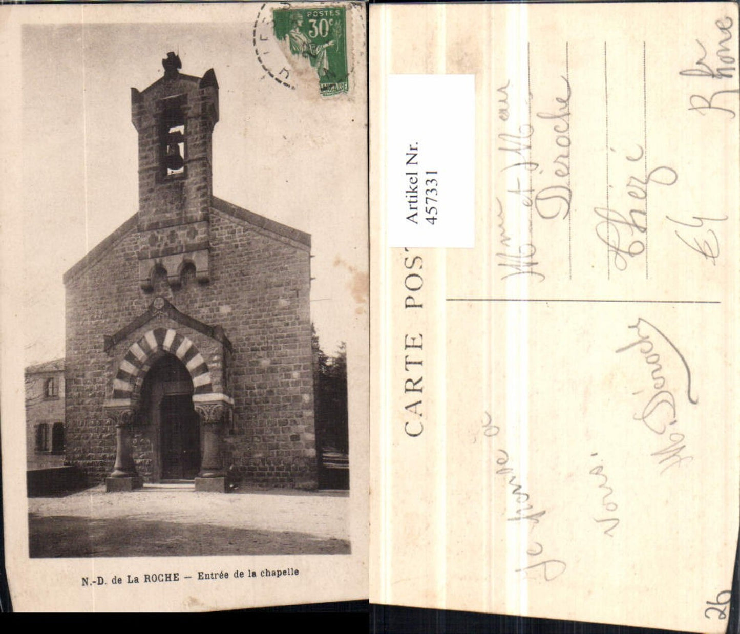457331,Rhone-Alpes Drome Notre-Dame de la Roche Chapelle Kapelle
