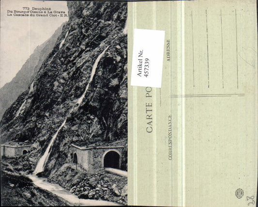 457339,Rhone-Alpes Isere Bourg-d'Oisans Cascade du Grand Clot Wasserfall