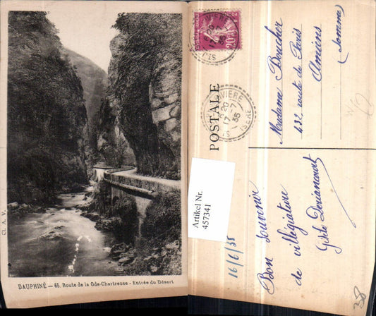457341,Rhone-Alpes Isere Route de la Grande Chartreuse Schlucht