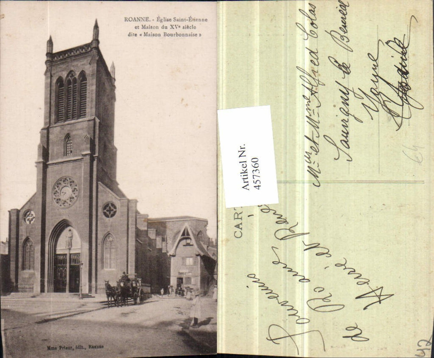 457360,Rhone-Alpes Loire Roanne Eglise Saint-Etienne Kirche