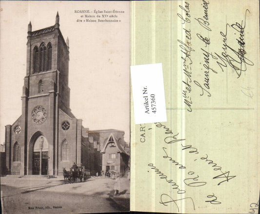 457360,Rhone-Alpes Loire Roanne Eglise Saint-Etienne Kirche