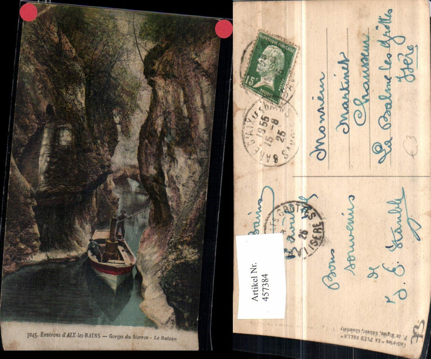 457384,Rhone-Alpes Savoie Aix-les-Bains Gorges Sierroz Schlucht Boot