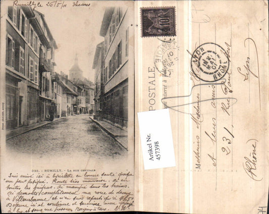 457398,Rhone-Alpes Haute-Savoie Rumilly Rue Centrale Straßenansicht