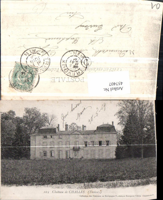 457407,Rhone-Alpes Ain Thoissey Chateau de Challes Schloss