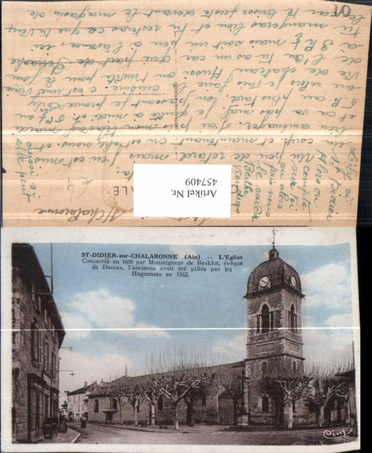 457409,Rhone-Alpes Ain St-Didier-sur-Chalaronne Eglise Kirche