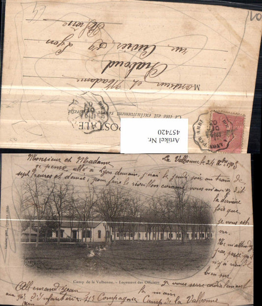 457420,Rhone-Alpes Ain Camp de la Valbonne Logement des Officiers
