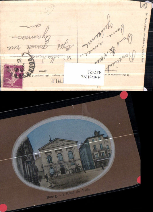 457422,Rhone-Alpes Ain Bourg Hotel de Ville Rathaus