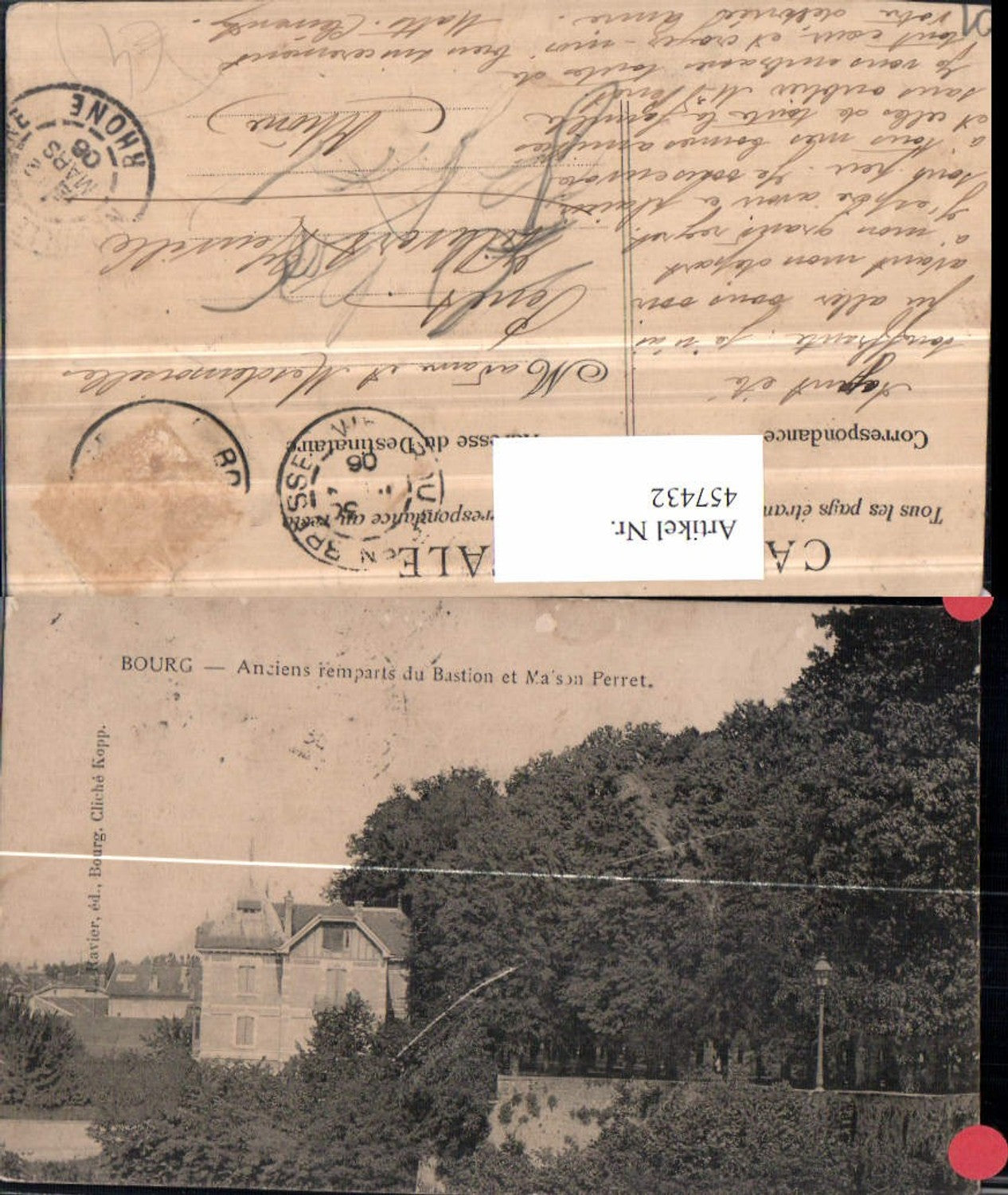 457432,Rhone-Alpes Ain Bourg Remparts du Bastion et Maison Perret