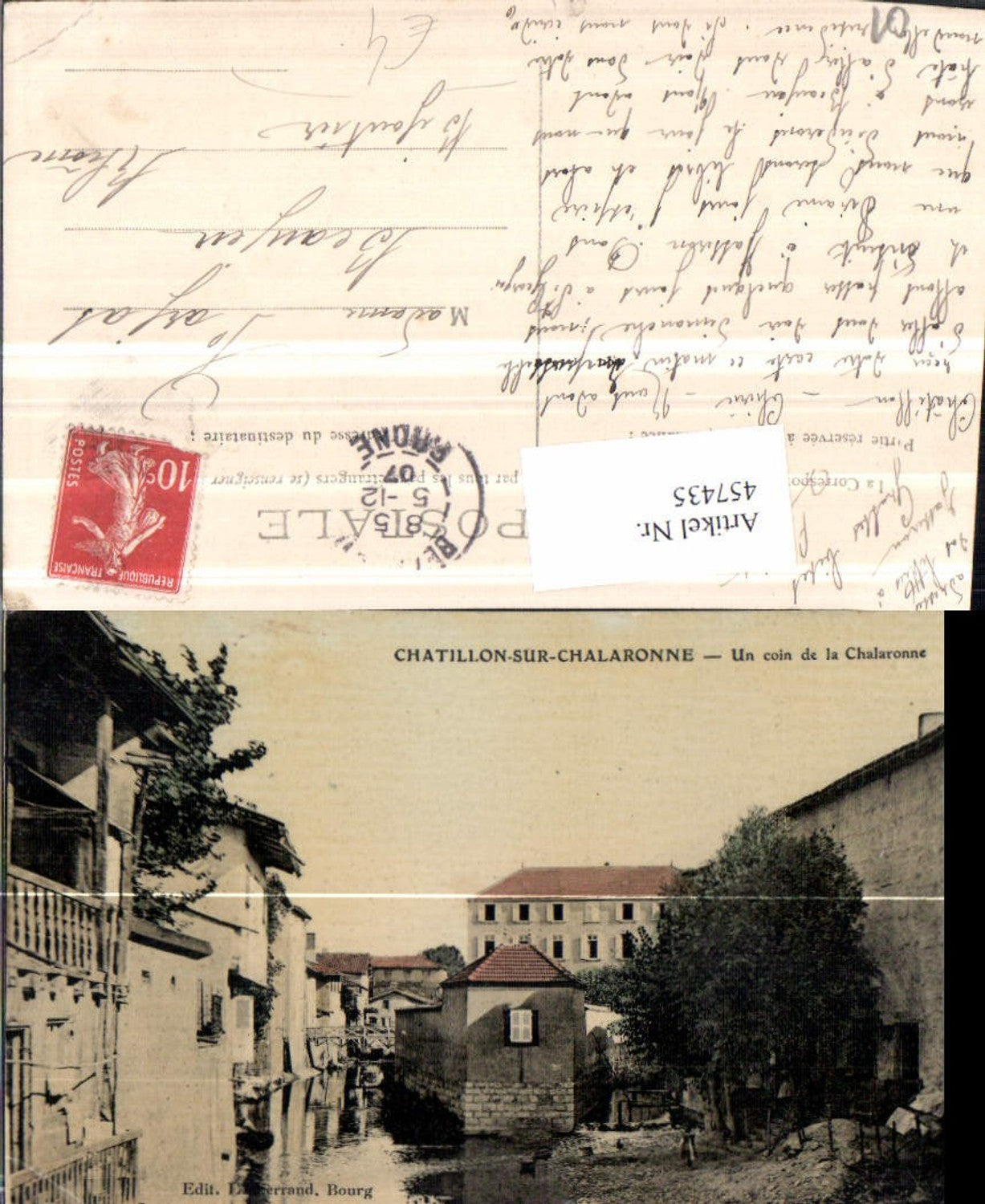 457435,Rhone-Alpes Ain Chatillon-sur-Chalaronne Kanal