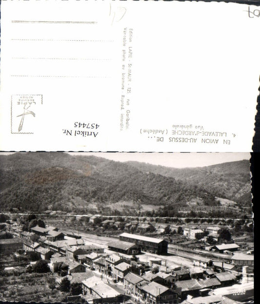 457445,Rhone-Alpes Ardeche Lalevade-d'Ardeche Vue generale Totale Bahnhof