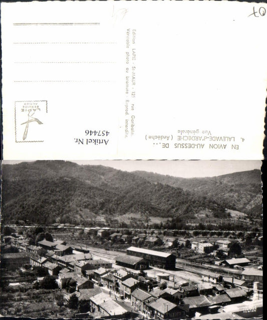 457446,Rhone-Alpes Ardeche Lalevade-d'Ardeche Vue generale Totale Bahnhof