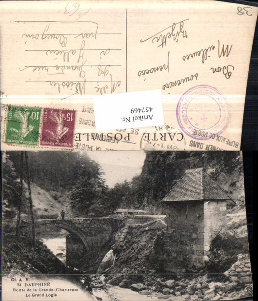 457469,Rhone-Alpes Isere Route de la Grande Chartreuse Grand Logis Brücke