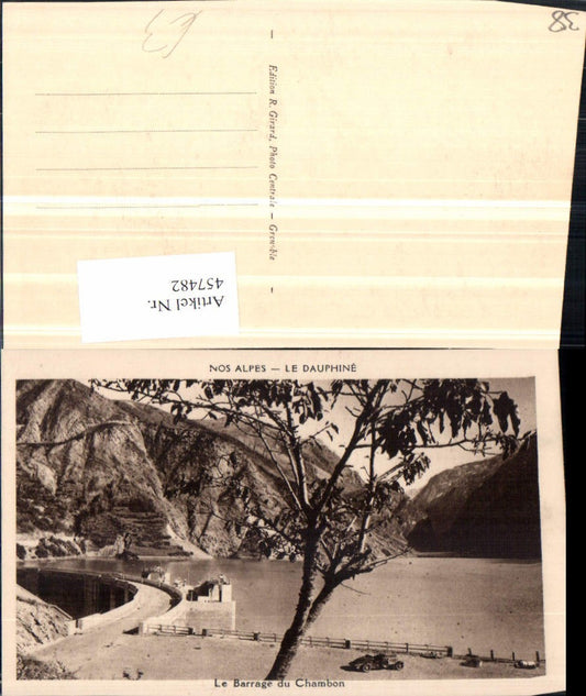 457482,Rhone-Alpes Isere Le Barrage du Chambon Talsperre