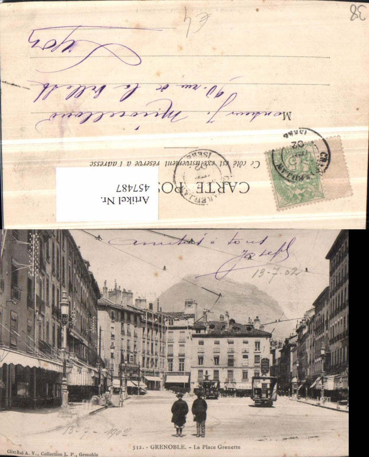 457487,Rhone-Alpes Isere Grenoble Place Grenette Platz