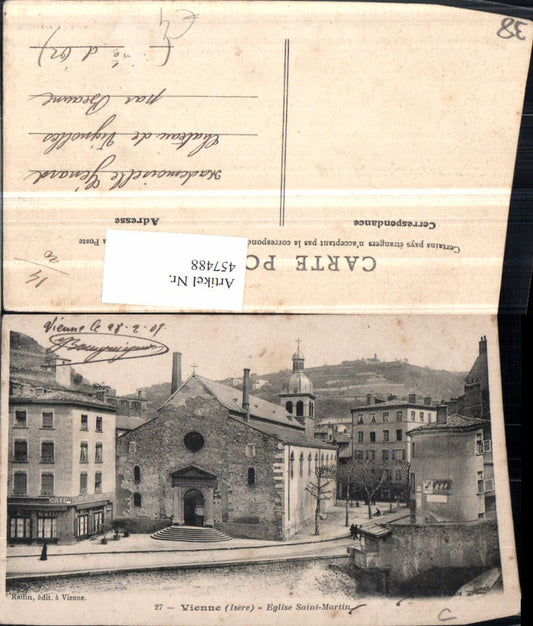 457488,Rhone-Alpes Isere Vienne Eglise Saint-Martin Kirche