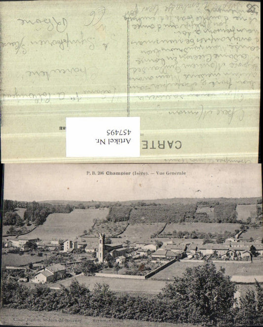 457495,Rhone-Alpes Isere Champier Vue Generale Totale