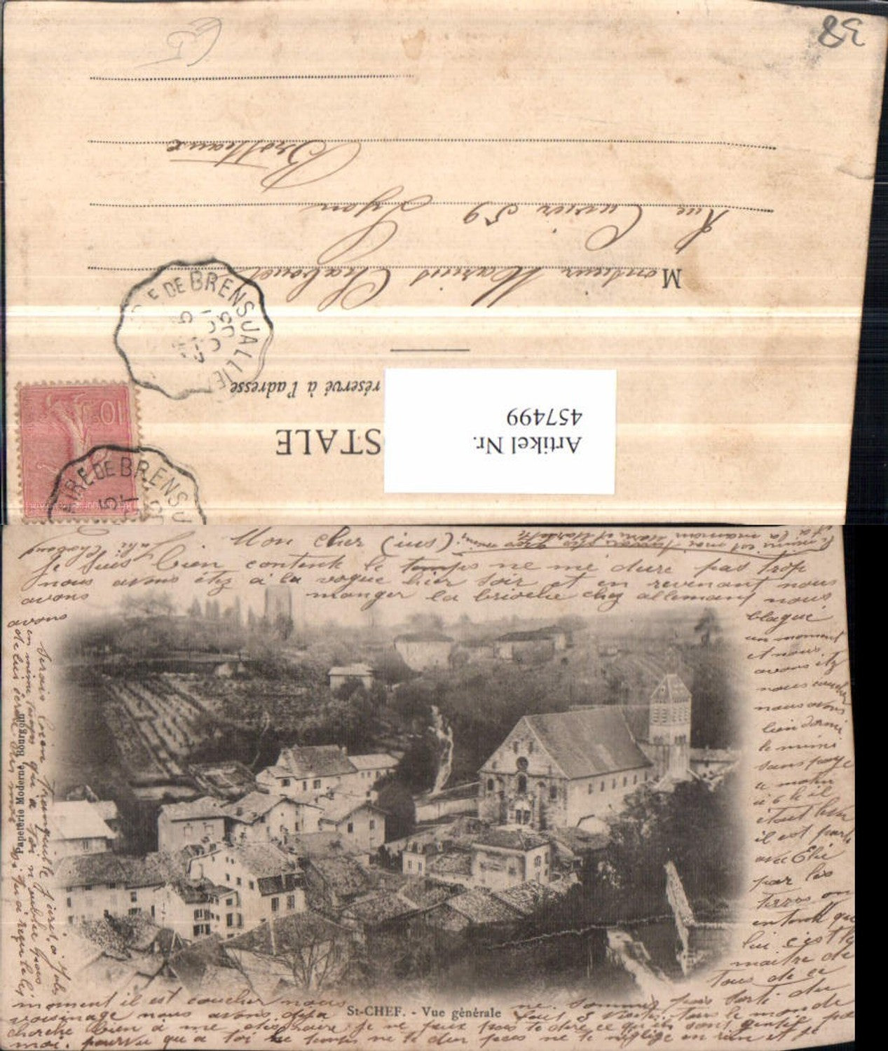 457499,Rhone-Alpes Isere St-Chef Vue generale Totale