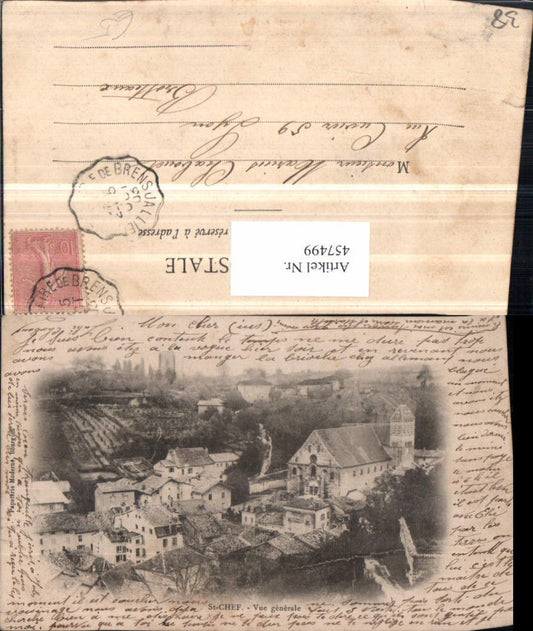 457499,Rhone-Alpes Isere St-Chef Vue generale Totale