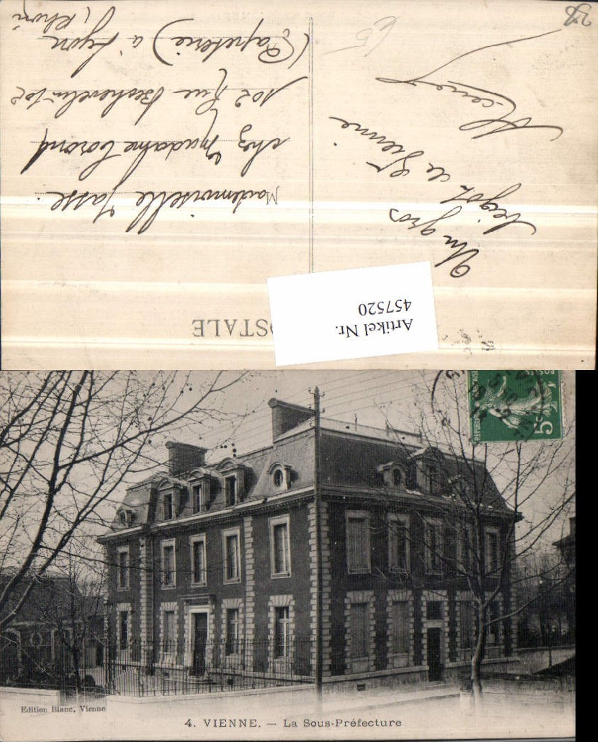 457520,Rhone-Alpes Isere Vienne La Sous-Prefecture Gebäude