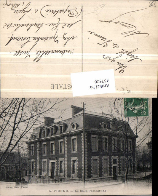 457520,Rhone-Alpes Isere Vienne La Sous-Prefecture Gebäude