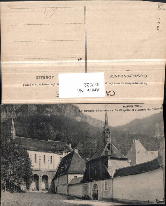 457522,Rhone-Alpes Isere Grande Chartreuse Couvent Chapelle Kloster