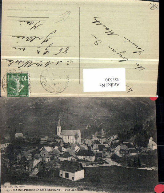 457530,Rhone-Alpes Isere Saint-Pierre-d'Entremont Vue generale Totale