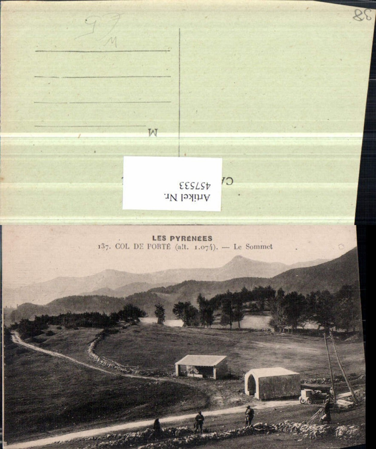 457533,Rhone-Alpes Isere Col de Porte Le Sommet Gipfel Bergkulisse