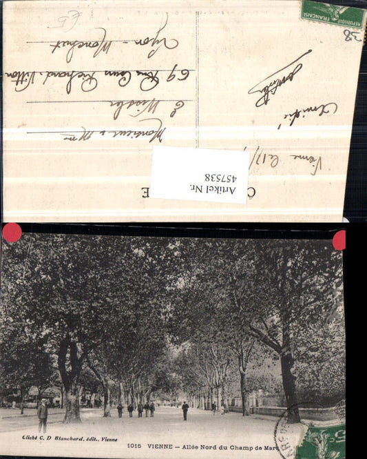 457538,Rhone-Alpes Isere Vienne Allee Nord du Champ de Mars