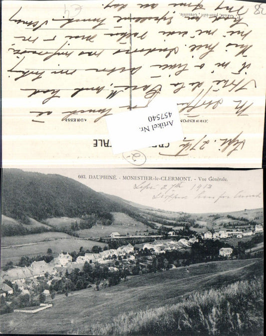 457540,Rhone-Alpes Isere Monestier-le-Clermont Vue Generale Totale