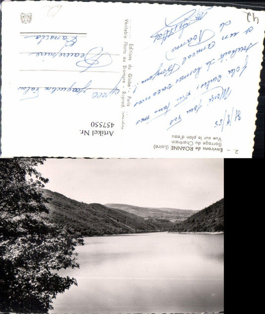 457550,Rhone-Alpes Loire Roanne Barrage du Chartrain Stausee