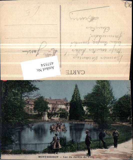 457554,Rhone-Alpes Loire Montbrison Lac du Jardin de Ville Teich