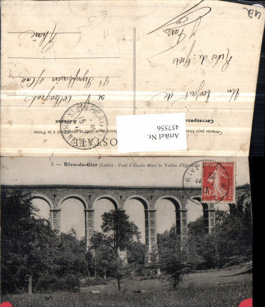 457556,Rhone-Alpes Loire Rive-de-Gier Pont Arcole Viadukt Brücke