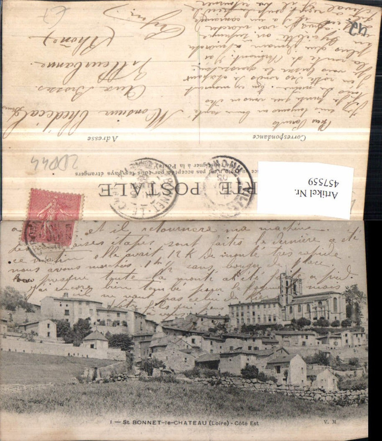 457559,Rhone-Alpes Loire St Bonnet-le-Chateau Teilansicht