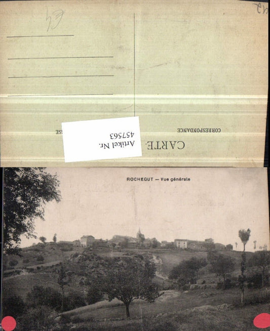 457563,Rhone-Alpes Loire Rochegut Vue generale Totale
