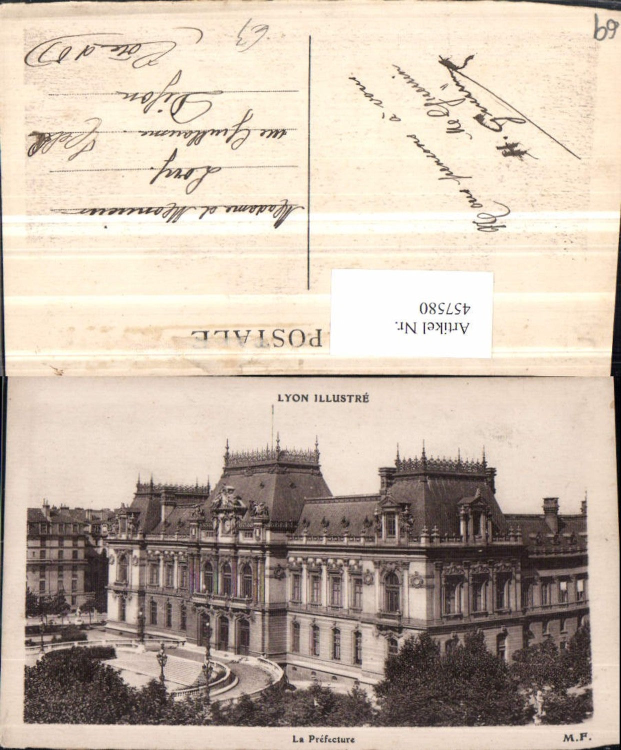 457580,Rhone-Alpes Rhone Lyon La Prefecutre Präfektur Gebäude