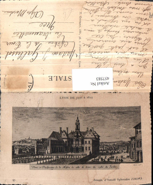 457583,Künstler AK Rhone-Alpes Rhone Lyon Maison de ville de Lion Gebäude