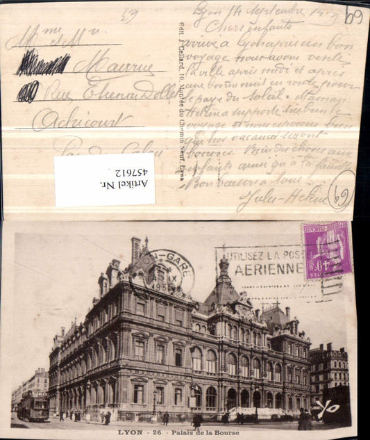 457612.Rhone-Alpes Rhone Lyon Palais de la Bourse Börse