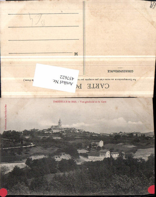 457622.Rhone-Alpes Rhone Dardilly-le-Bas Vue generale Gare Totale Bahnhof