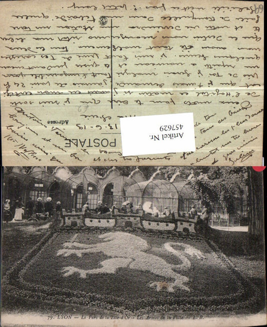 457629.Rhone-Alpes Rhone Lyon Parc Tete d'Or Armes de la Ville Affenkäfig