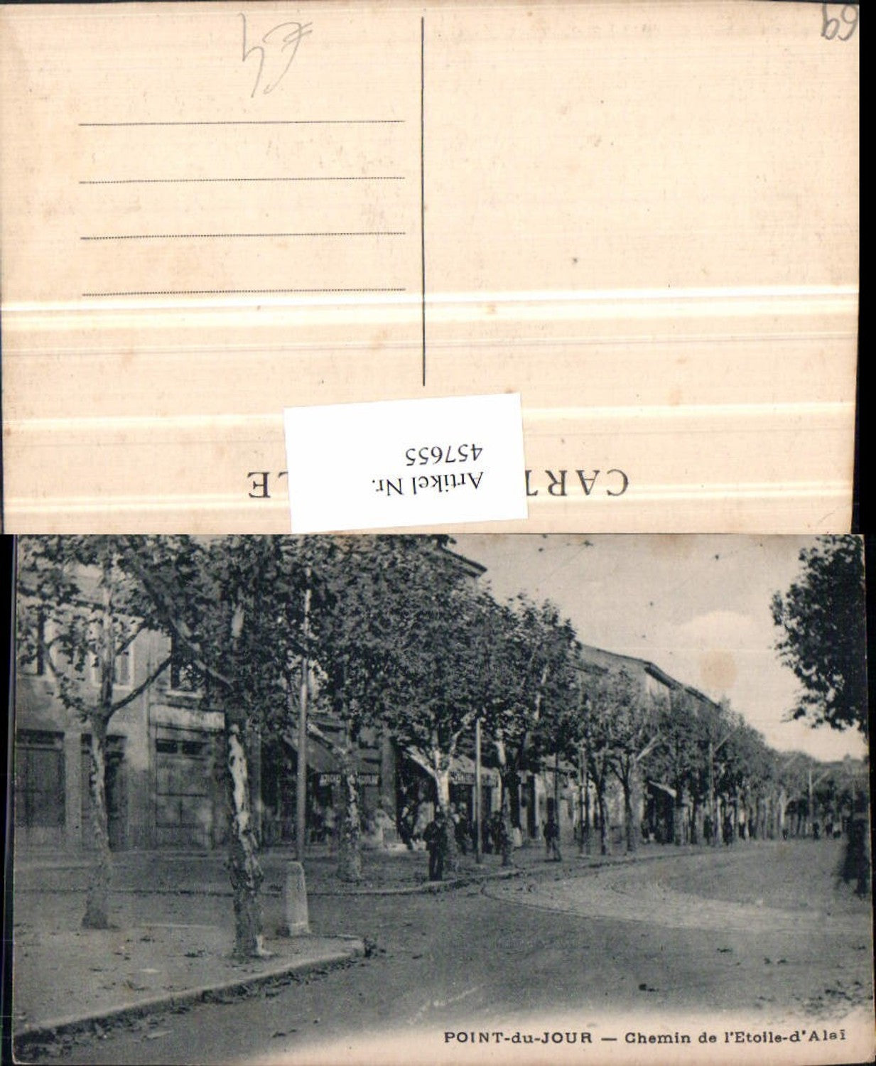 457655.Rhone-Alpes Rhone Point-du-Jour Chmein de Etoile-d'Alai Straßenansicht