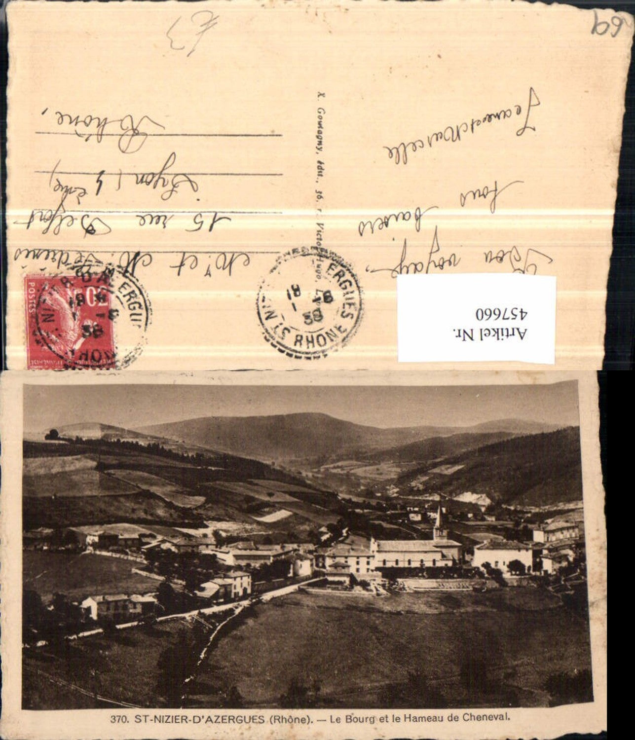 457660.Rhone-Alpes Rhone St-Nizier-d'Azergues La Bourg Totale