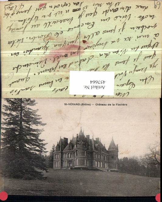 457664.Rhone-Alpes Rhone St-Verand Chateau de la Flachere Schloss