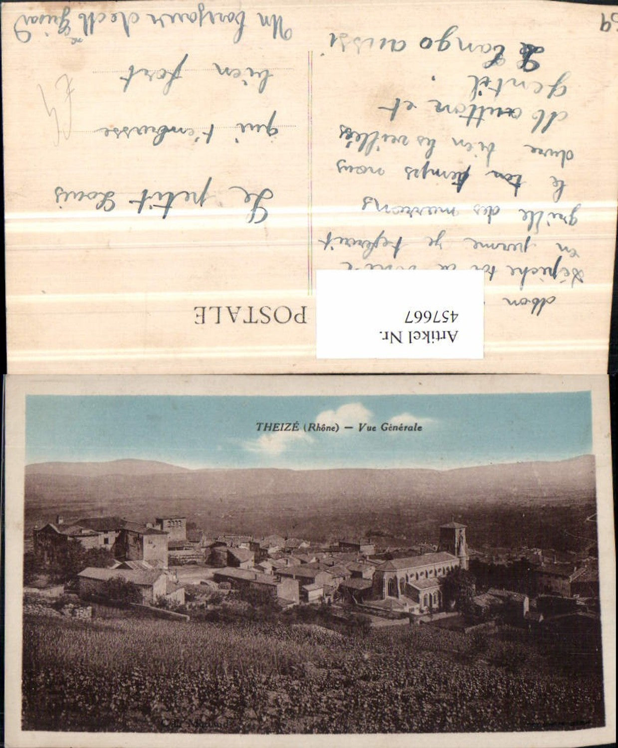 457667.Rhone-Alpes Rhone Theize Vue Generale Totale