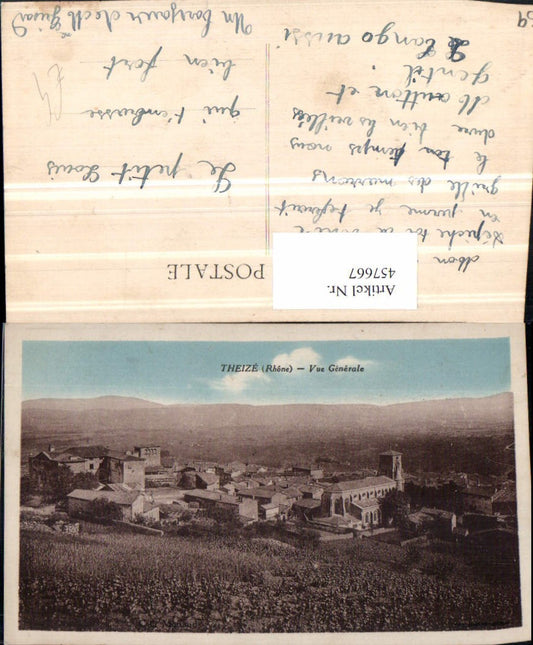 457667.Rhone-Alpes Rhone Theize Vue Generale Totale