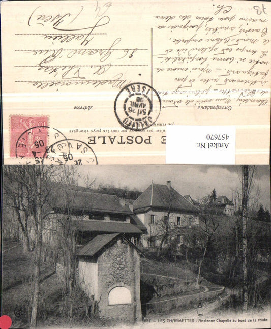 457670,Rhone-Alpes Savoie Les Charmettes Chapelle au bord de la route Kapelle
