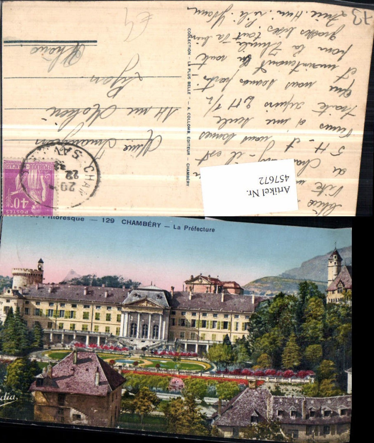 457672,Rhone-Alpes Savoie Chambery La Prefecture Gebäude