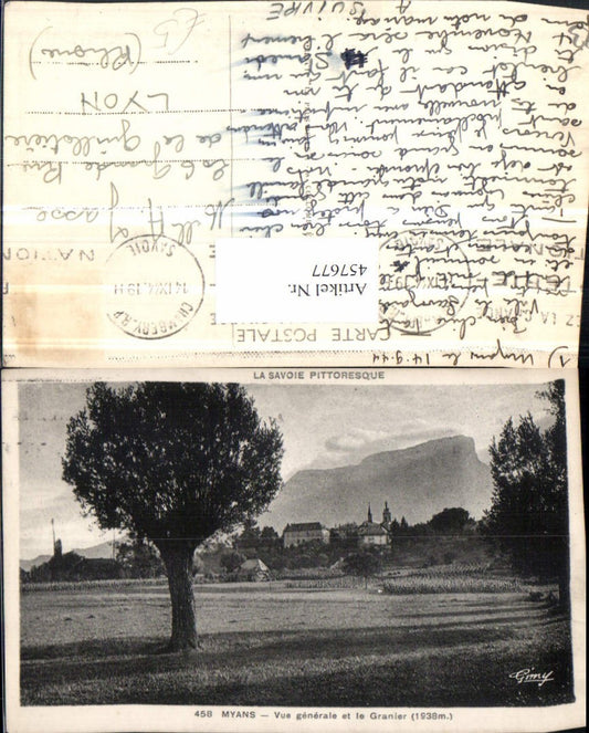 457677,Rhone-Alpes Savoie Myans Vue generale et le Garnier Teilansicht