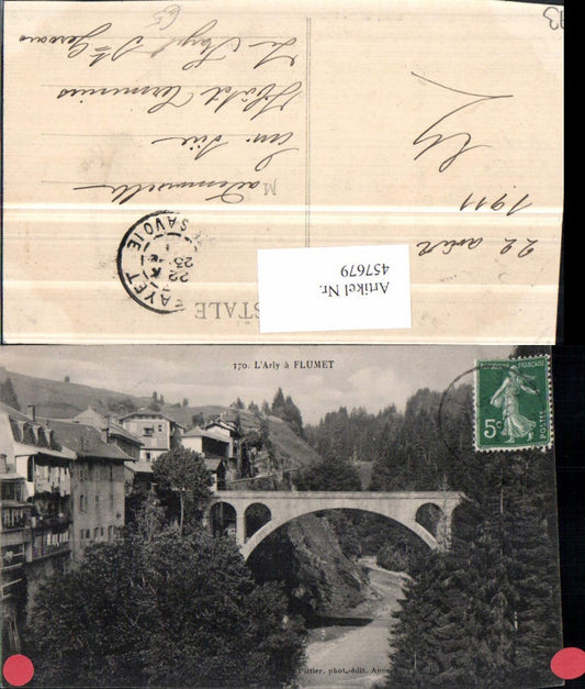 457679,Rhone-Alpes Savoie L'Arly a Flumet Brücke